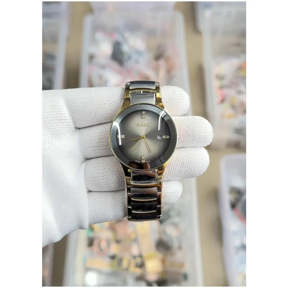 Stylish Rado Jubile Watch Gold Silver Grey For Men (FT882)