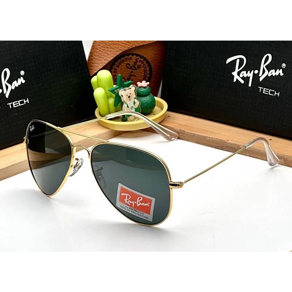 Stylish Rayban Sunglasses Golden Black (CSO1804) Stylish Rayban Sunglasses Golden Black (CSO1804)
