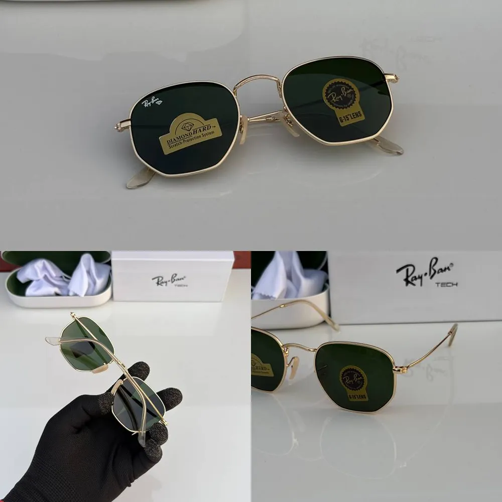 Stylish Rayban Sunglasses Golden Green (CSO1731) Stylish Rayban Sunglasses Golden Green (CSO1731)