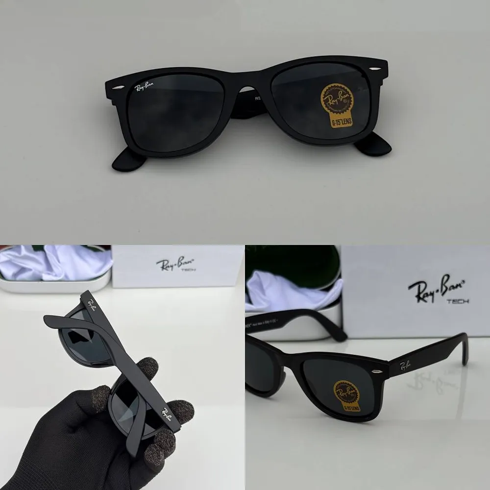 Stylish Rayban Sunglasses Matte Black (CSO1723)