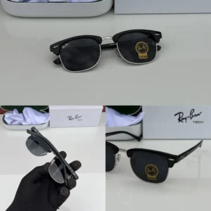 Stylish Rayban Sunglasses Silver Black (CSO1717)