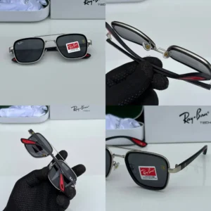 Stylish Rayban Sunglasses Silver Black (CSO1766)
