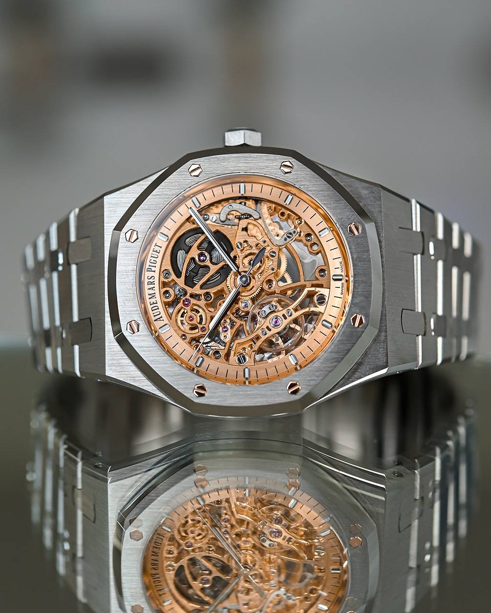 Audemars Piguet Royal Oak Skeleton Salmon
