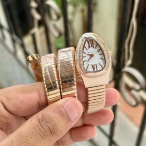 BVLGARI SERPENTI SPIGA 7AA ORIGINAL ROSEGOLD STRAP