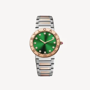 BVLGARI SWISS STAINLESS STEEL SILVER ROSEGOLD