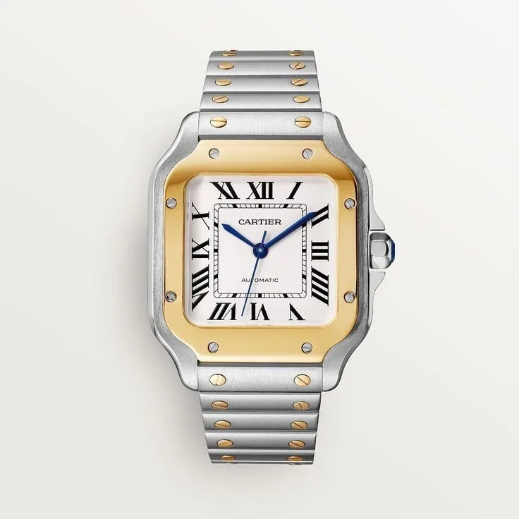 CARTIER DE SANTOS CLASSIC 7AA ULTRA PREMIUM AUTOMATIC WHITE DIAL