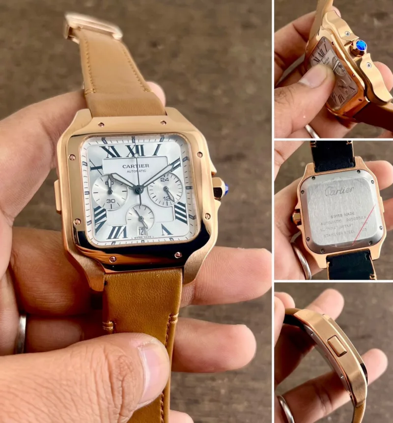 CARTIER SANTOS CHRONOGRAPH QUARTZ MOVEMENT