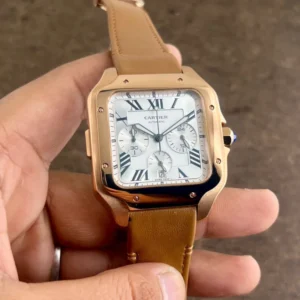 CARTIER SANTOS CHRONOGRAPH QUARTZ MOVEMENT