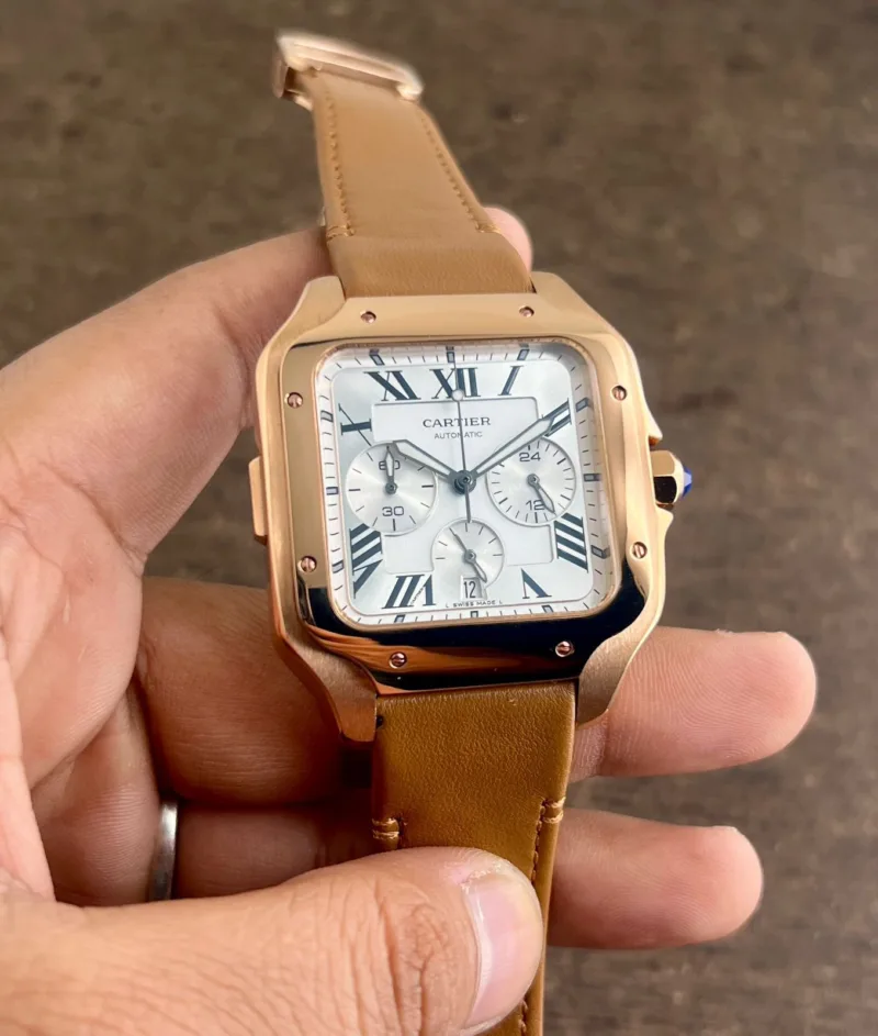 CARTIER SANTOS CHRONOGRAPH QUARTZ MOVEMENT