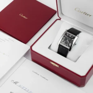 CARTIER TANK MC UNISEX AUTOMATIC BLACK