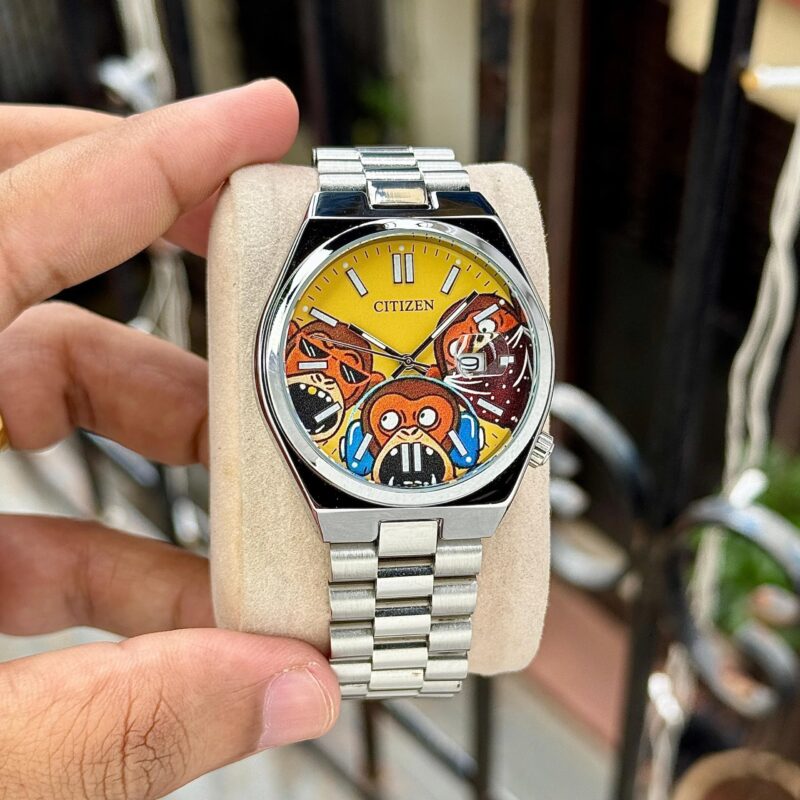 CITIZEN YELLOW MULTICOLOUR ARTISTIC DIAL PREMIUM