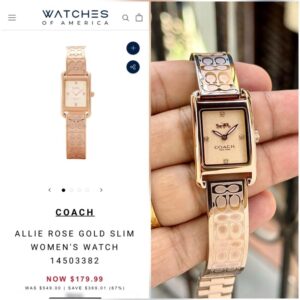 COACH ALLIE SLIM ROSEGOLD PREMIUM