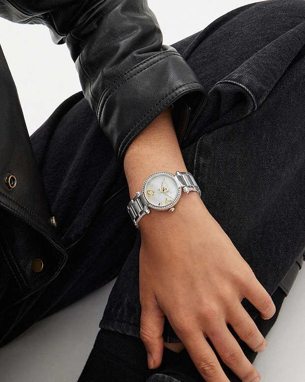 COACH CHARM ELEMENTS WHITE DIAL