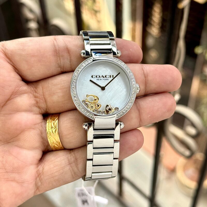 COACH CHARM ELEMENTS WHITE DIAL
