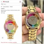 COACH GREYSON RAINBOW CRYSTAL DIAL STAINLESS STEEL