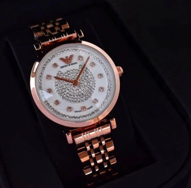 EMPORIO ARMANI AR 7A ROSEGOLD BELT