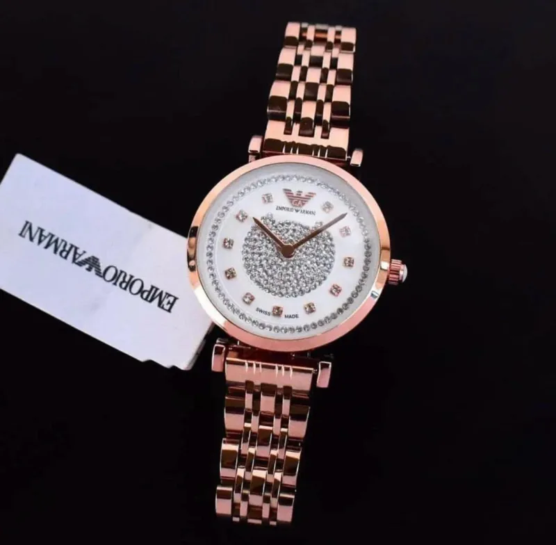 EMPORIO ARMANI AR 7A ROSEGOLD BELT