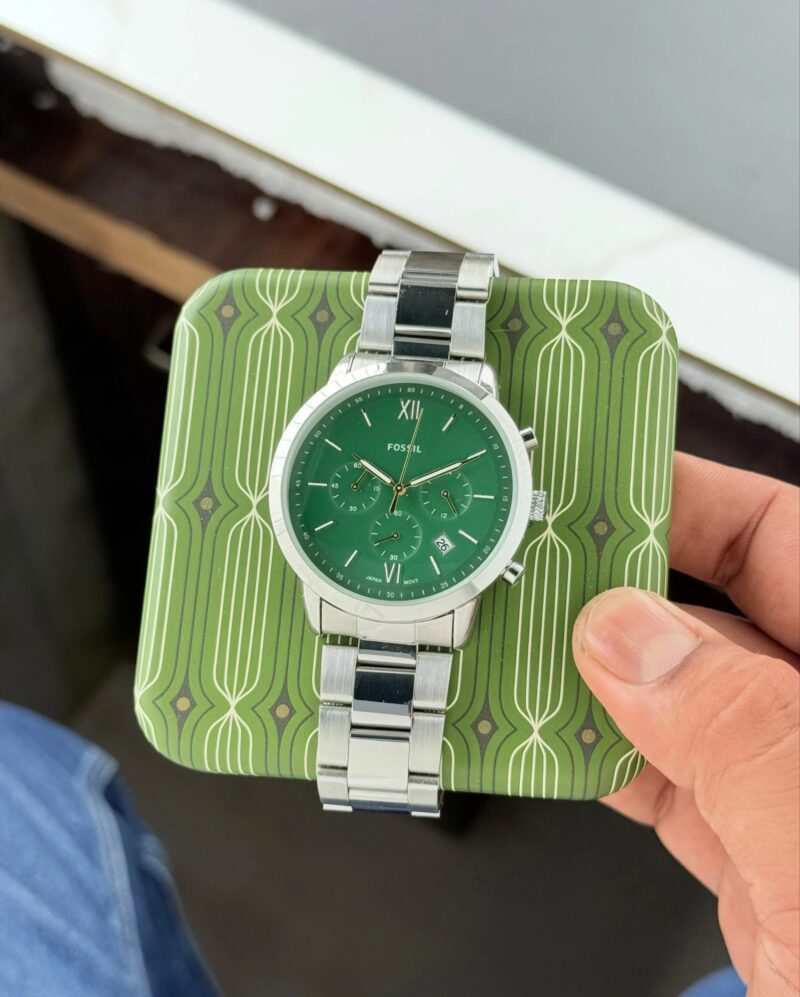 FOSSIL SLIM NEUTRA CHRONOGRAPH GREEN DIAL