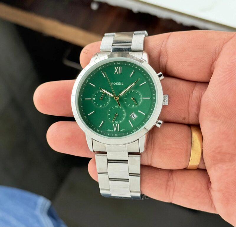 FOSSIL SLIM NEUTRA CHRONOGRAPH GREEN DIAL