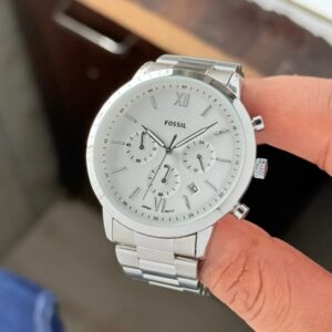 FOSSIL SLIM NEUTRA CHRONOGRAPH WHITE DIAL