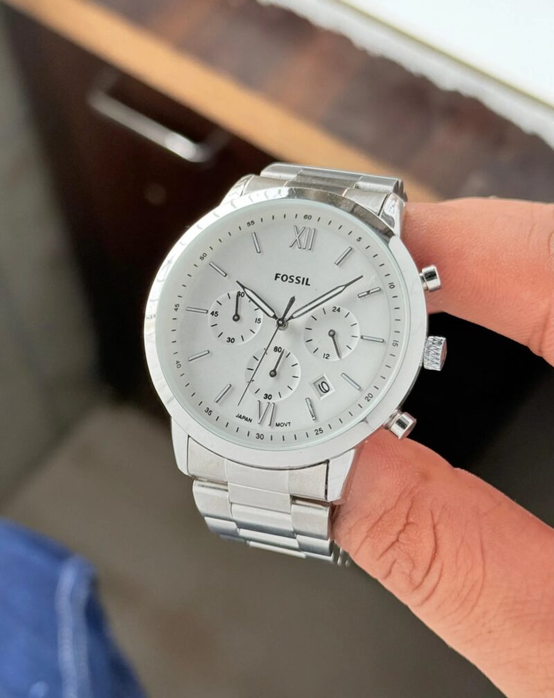 FOSSIL SLIM NEUTRA CHRONOGRAPH WHITE DIAL