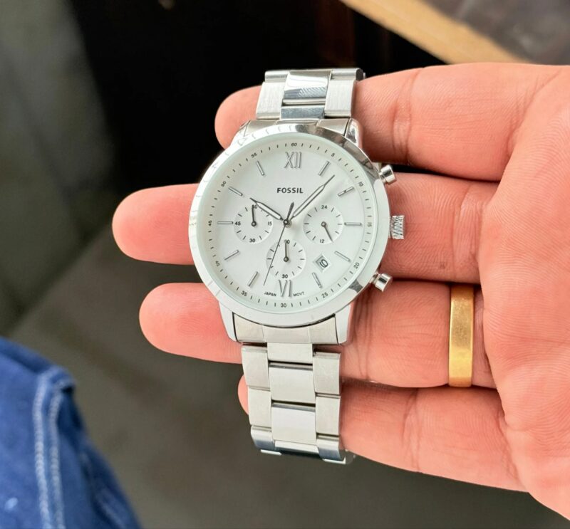 FOSSIL SLIM NEUTRA CHRONOGRAPH WHITE DIAL
