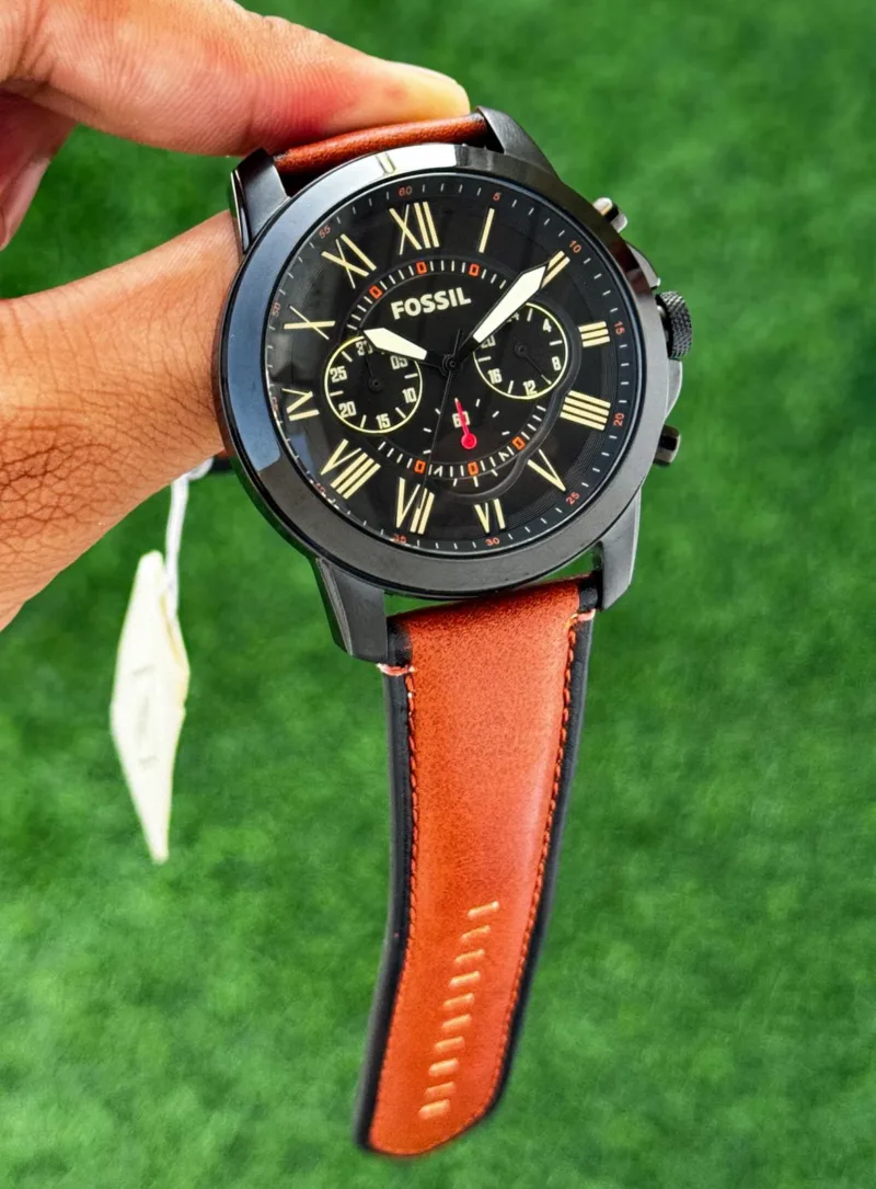 FOSSIL STAINLESS STEEL 7AAA PREMIUM BLACK