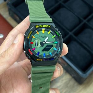 G-Shock CasiOak Green Freak Rainbow