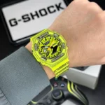 G SHOCK GA-2100 MANGA STAINLESS STEEL GREEN