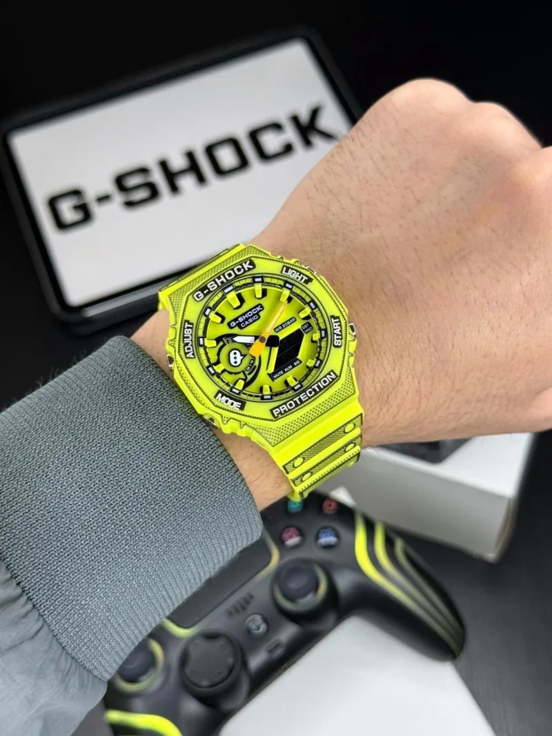 G SHOCK GA-2100 MANGA STAINLESS STEEL GREEN