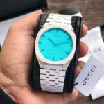 GUCCI 25H SKY BLUE DIAL STAINLESS STEEL 7AA PREMIUM