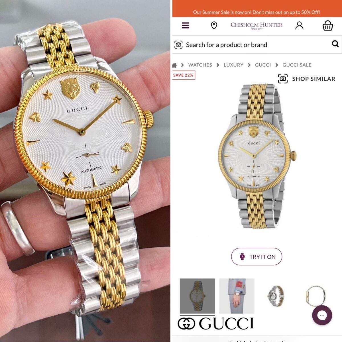 Gucci G-Timeless Gold