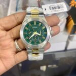 GUESS MULTIFUNCTION STAINLESS STEEL GREEN DIAL 7AAA
