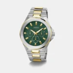 GUESS MULTIFUNCTION STAINLESS STEEL GREEN DIAL 7AAA