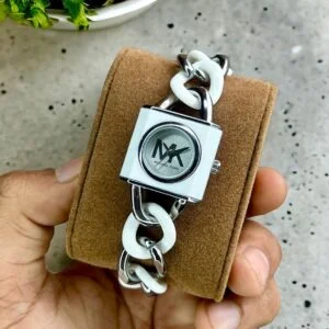 Michael Kors Silver White Lennox